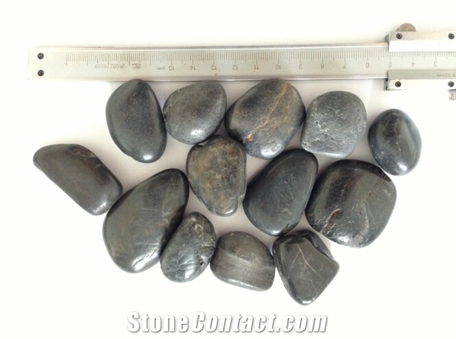 Polished Yellow Pebble Stone, River Stone, Pebble Pattern, Pebble Landscaping Stone