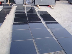 Shanxi Black Tile, China Black Granite Tile, Absolute Black Granite Tile