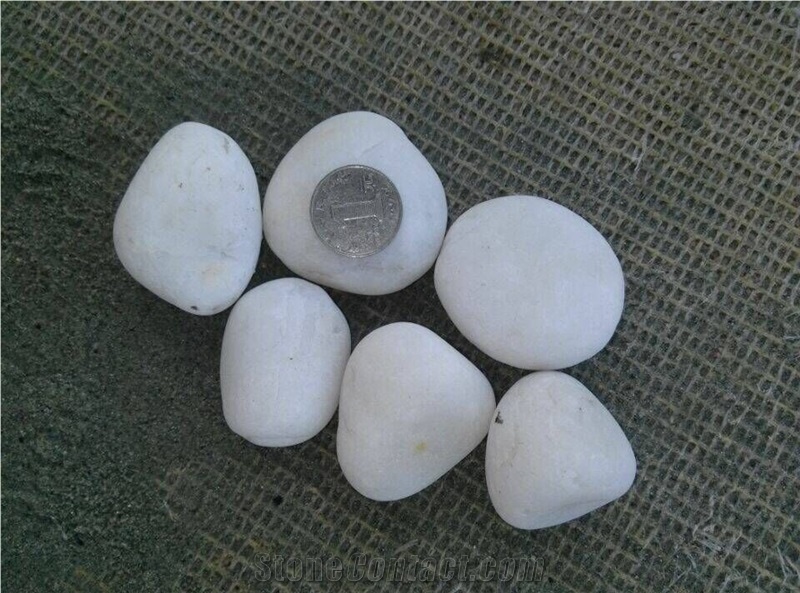 White Natural Pebble Stone