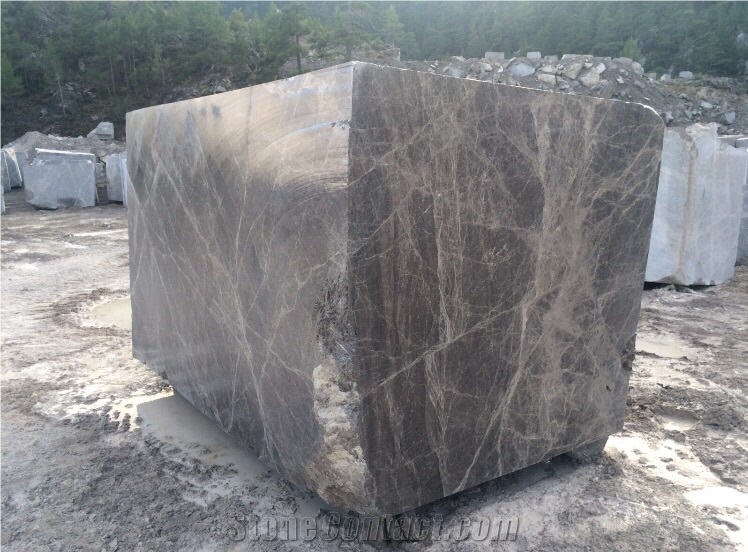 Dark Emperador Block, Turkey Brown Marble