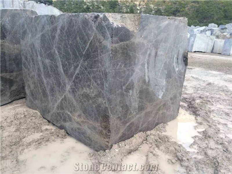 Dark Emperador Marble Block