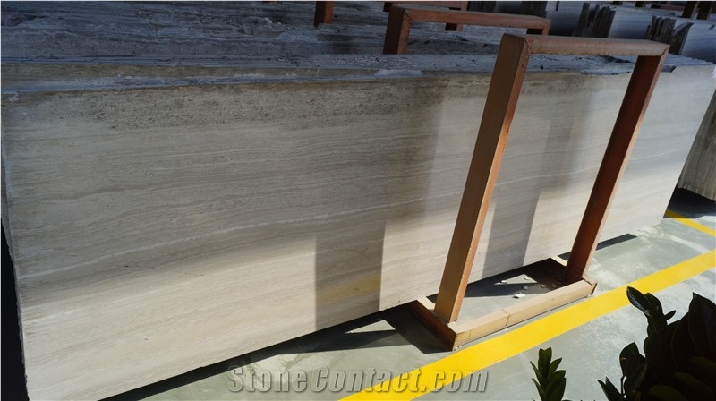 White Woonden Small Slab Marble Polished, China White Marble