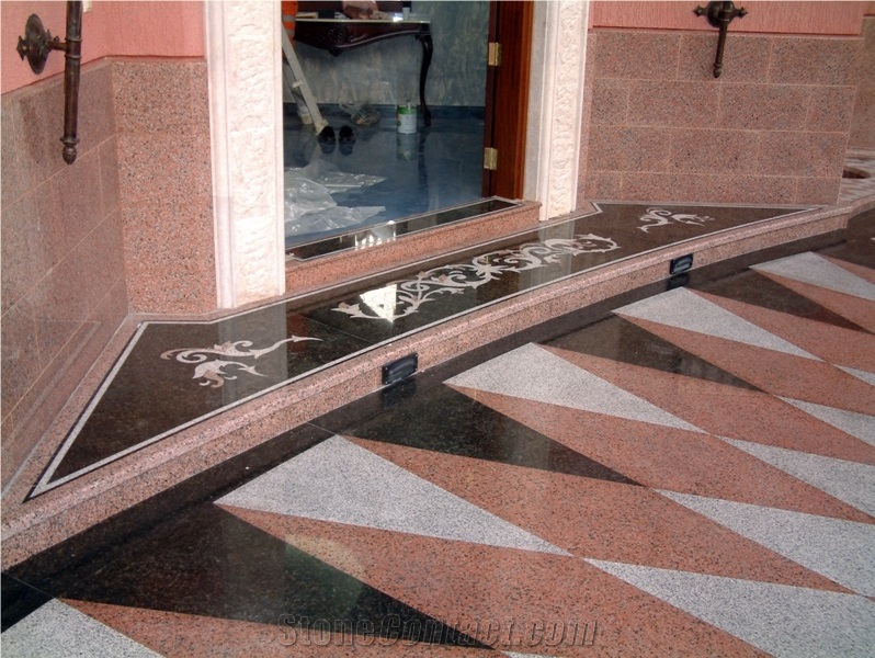 Saudi Salmon Granite Flooring