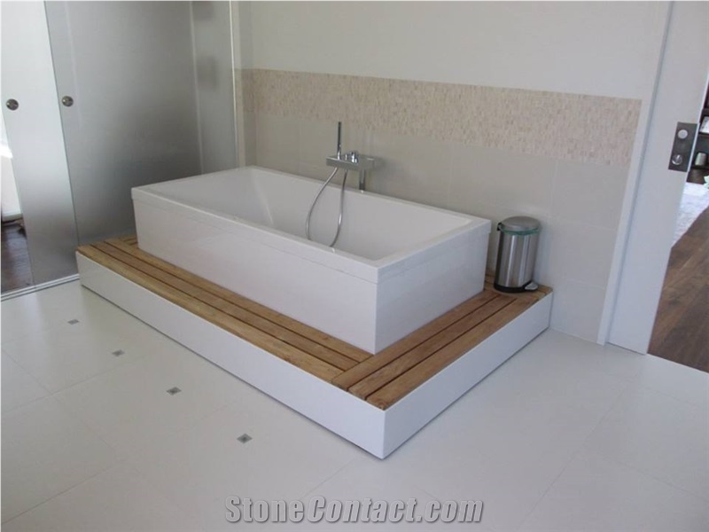 Quartz Stone Bathroom Installation