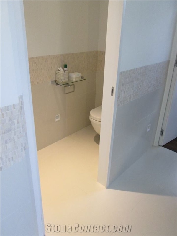 Quartz Stone Bathroom Installation