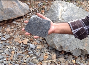 Boulder Stone, Black Granite Boulder Stone