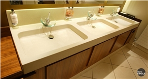 Trevisan Engineered Stone Bathroom Washbasin, Vanity Top