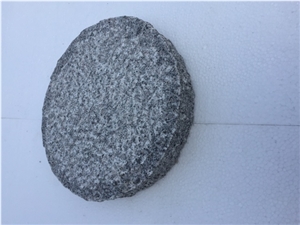 Binh Dinh Black Circle Granite Slabs Stone, Pavers