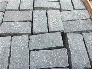 Binh Dinh Black Granite Cubes Stone