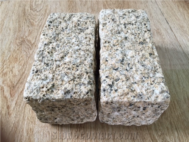 Binh Dinh Yellow Granite Cubes Stone
