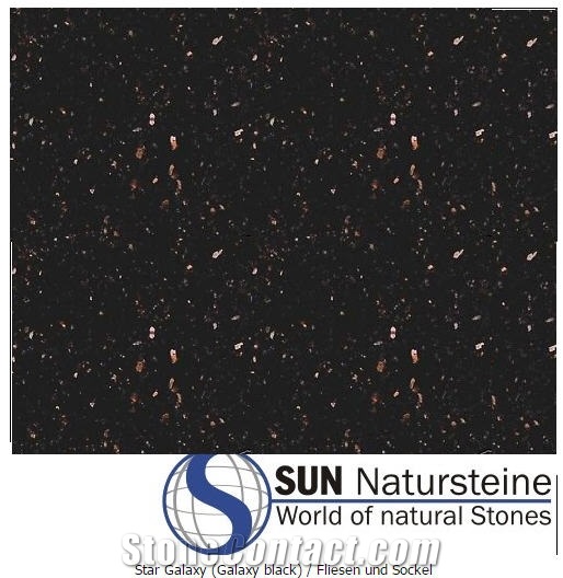 Star Galaxy Granite (Galaxy Black) Tiles & Slabs