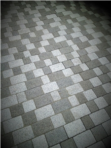 Grey Granite Cubic Road Pavement, Grey Granite Cube Stone & Pavers China