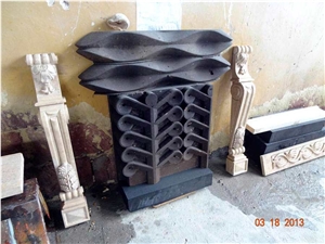 Armenia Black Basalt Building Ornaments