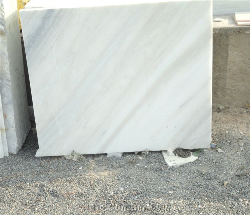 Nizrana White Marble Slabs, Tiles