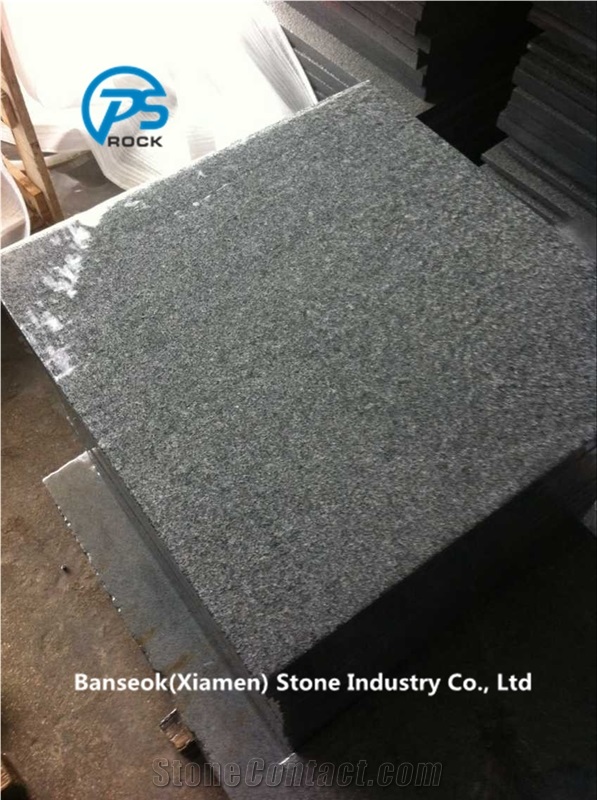 G654 Granite Tiles & Slabs, China Black Granite Tiles, Flamed Black Granite Tile