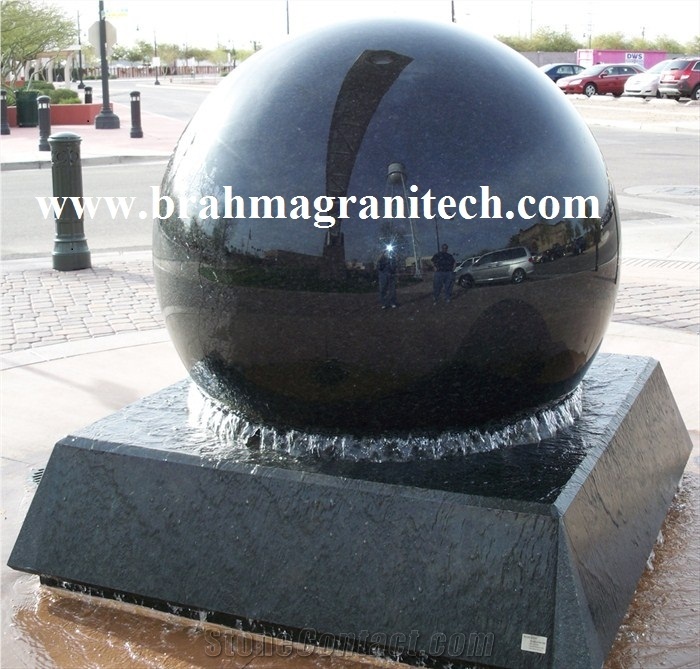Absolute Black Granite Fountain,Water Fountain Globes