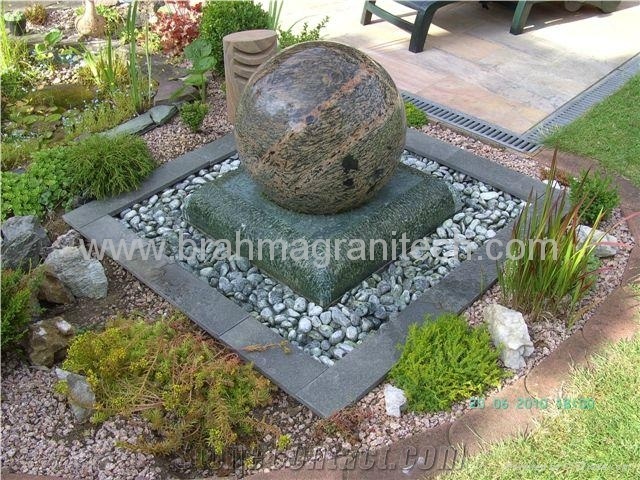Granite Floating Ball Fountains, Globefloating Spheres