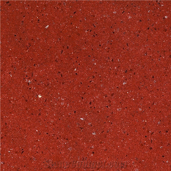Seaquarz Pasion - Rojo Bravo Engineered Quartz Stone, Red Quartz Stone