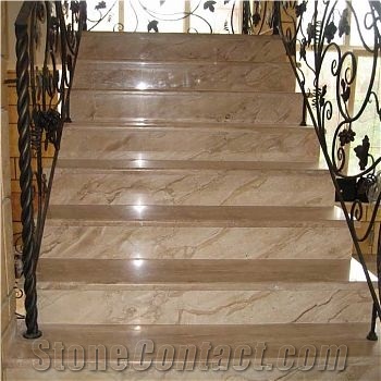 Breccia Oniciata Marble Staircase