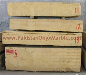 Big Size Indus Gold Marble Monolama Blocks