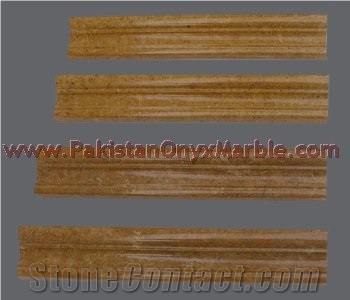Elegance Indus Gold (Inca Gold) Marble Chair Rail Molding