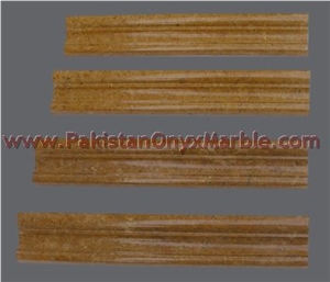 Export Quality Indus Gold (Inca Gold) Marble Chair Rail Molding