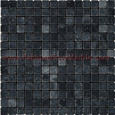Export Quality Jet Black Marble Mosaic Tiles