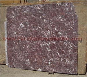 Fine Quality Red and White Marble Slabs