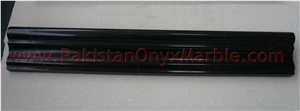 Jet Black Marble Chair Rail Molding for Interior/Exterior