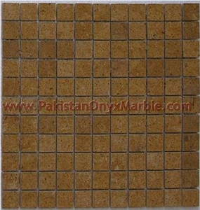 Natural Marble Stone/ Indus Gold ( Inca Gold ) Mosaic Tiles