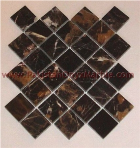 Polished Black and Gold ( Micahel Angelo ) Mosaic Tiles