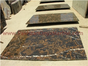Polished Black and Gold (Michaelangelo) Marble Slabs