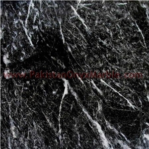 Polished Silky Black Marble Tiles