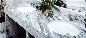Solar Grey Marble Vanity Top, Bath Top