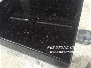 Black Galaxy Granite Tombstone, Western Style Monuments