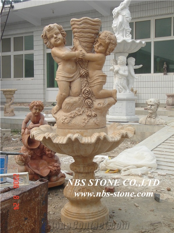 Brown Sculptured Fountains/Garden Fountains/ Exterior Fountains