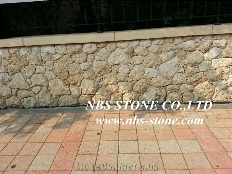 Yellow Sandstone Cultured Stone Walling