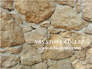 Yellow Sandstone Cultured Stone Walling
