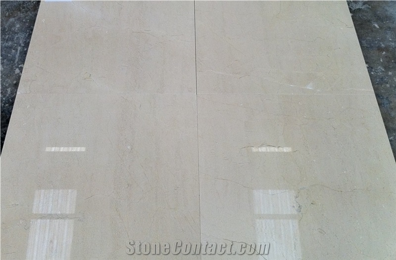 Crema Marfil 60x60x2 Polished Tiles First Qty, Beige Marble Tiles & Slabs