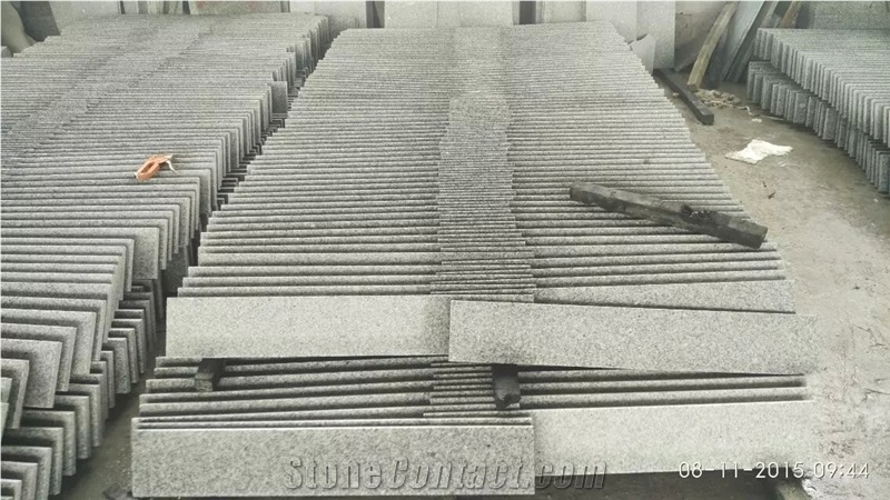 China Origin Sesame Grey G603 Granite Polished Stairs & Steps, Stair Riser