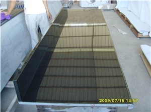 Hebei Black Granite Countertops for Kitchen/Bathroom, Backsplash & Laminated Bullnose Countertops