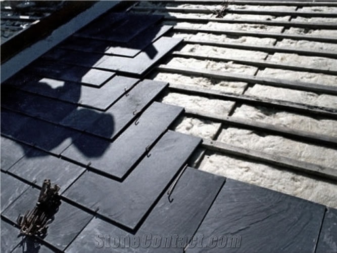 Ardesia Nera Roof Tiles From Italy Stonecontact Com
