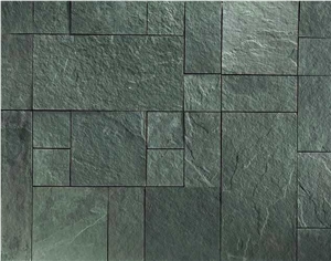 Portofino Green Slate Natural Cleft, Green Slate Flooring Tiles Brazil