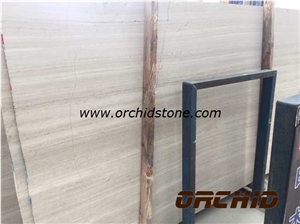 Polished Sandalwood White Marble Tile & Slabs, China White Marble
