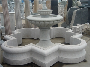 Fountains, White Granite Fountain