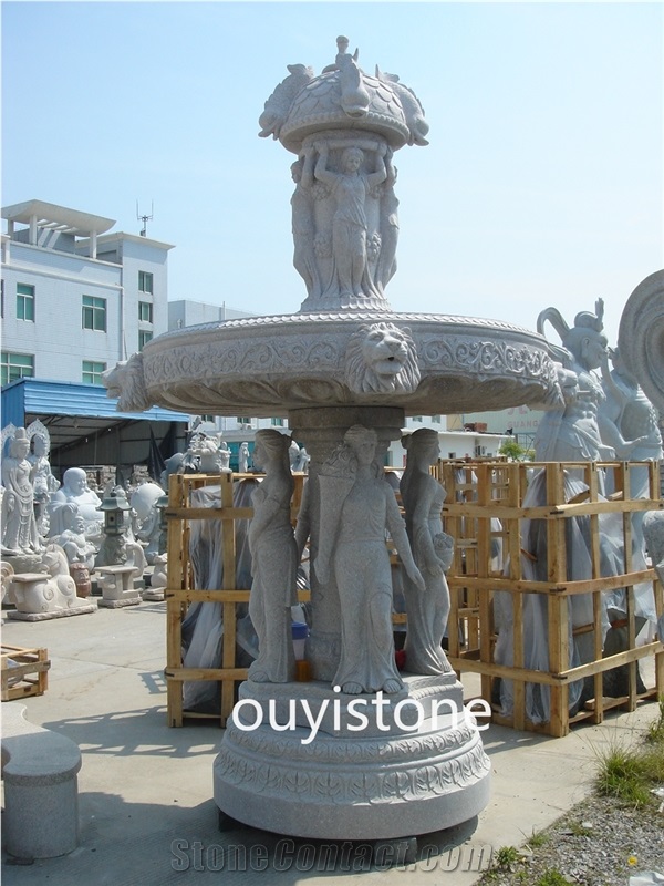 Grey Granite Sculptured Fountains