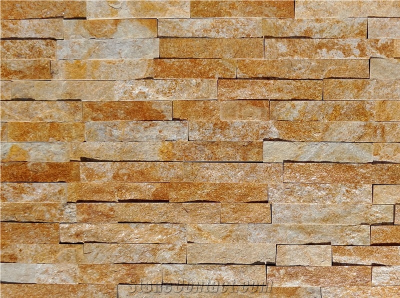 Orange Bulgarian Gneiss Flagstone Walling
