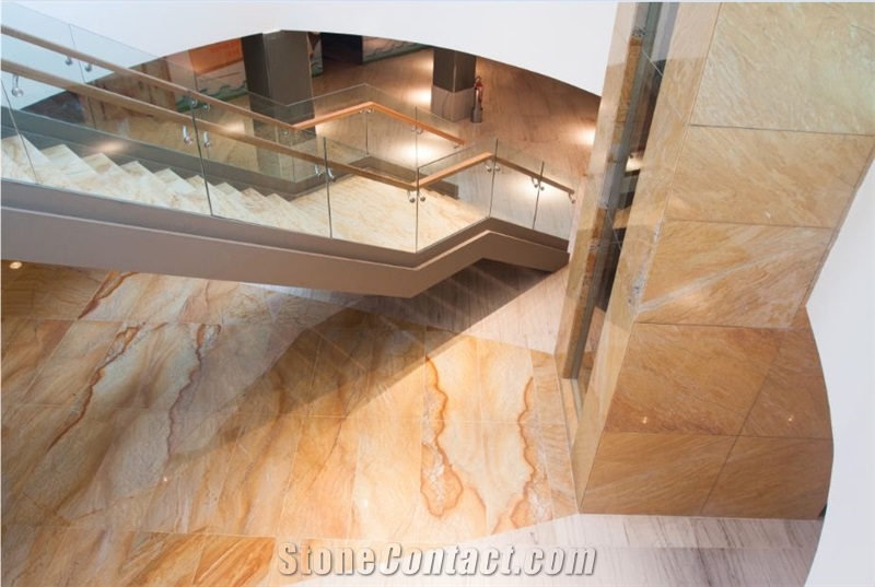 Polished Golden Macauba Quartzite Stairs & Steps,Yellow Flooring,Brazil Yellow Quartzite Stairs Riser