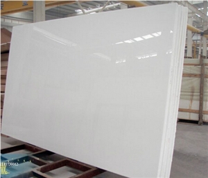Chinese Synthetic Pure White Crystallized Glass Stone Tiles & Slabs