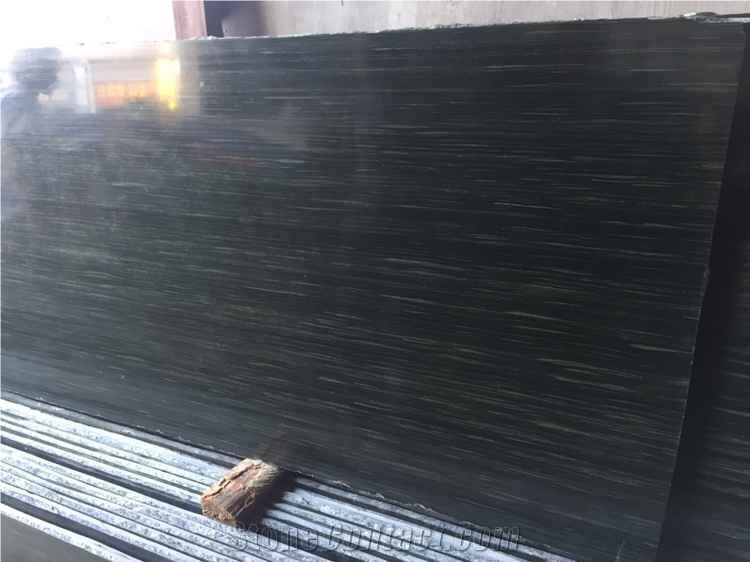 China Bamboo Green Vein Granite Slabs & Tiles High Polished for Interior Stone
